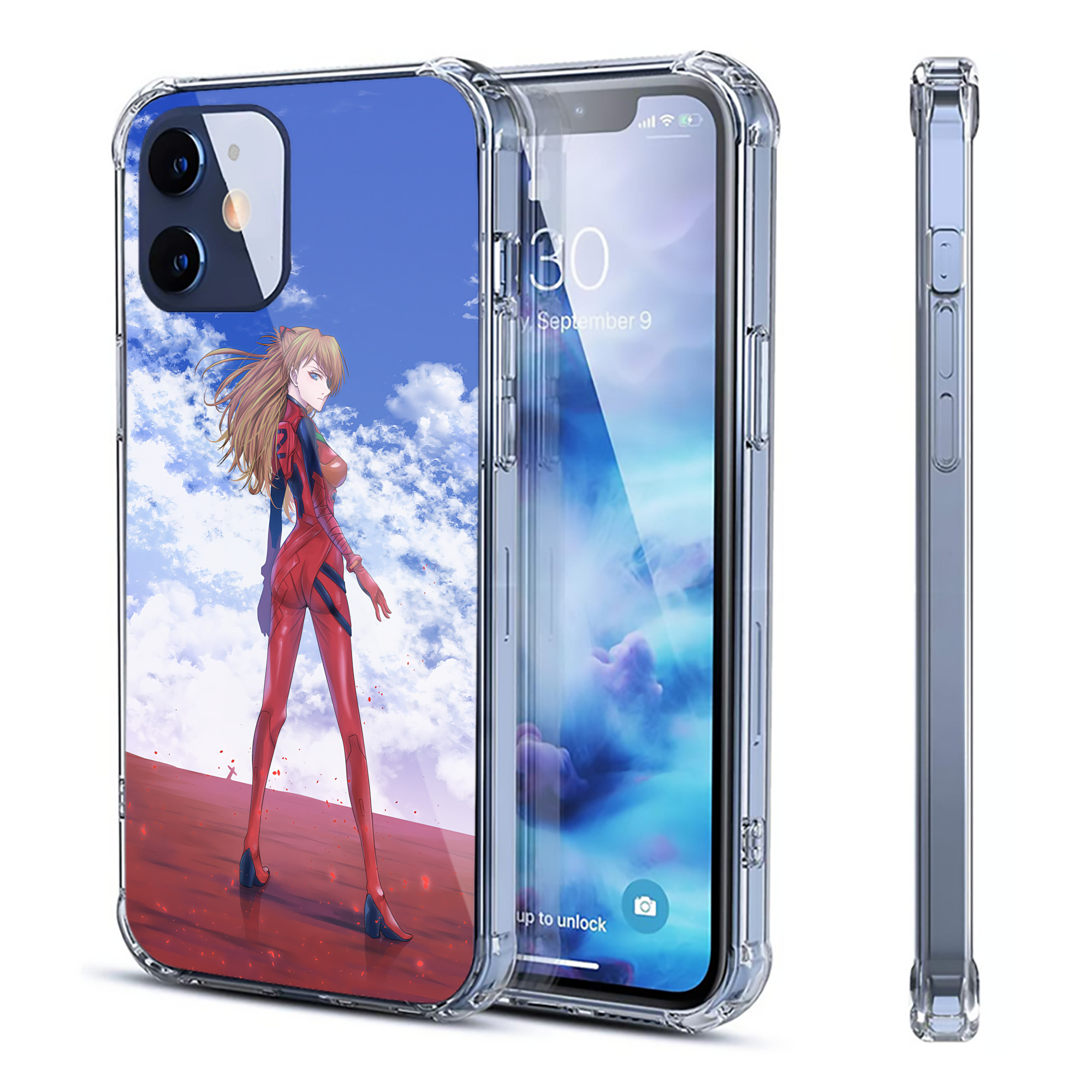 （画像用） EVA 新世紀エヴァンゲリオン 【iPhone 12シリーズ対応】透明スマホケース（クリアソフトケース）